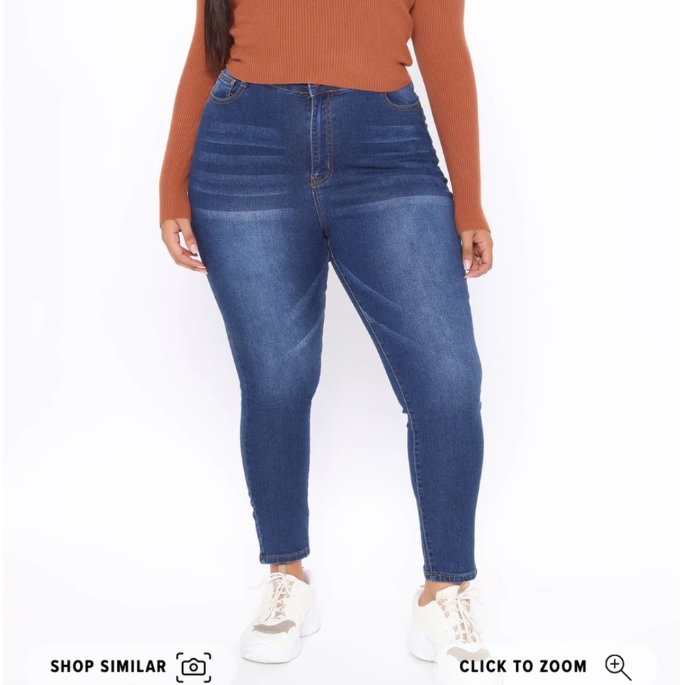 NEW FASHION NOVA HIGH RISE SKINNY JEANS
